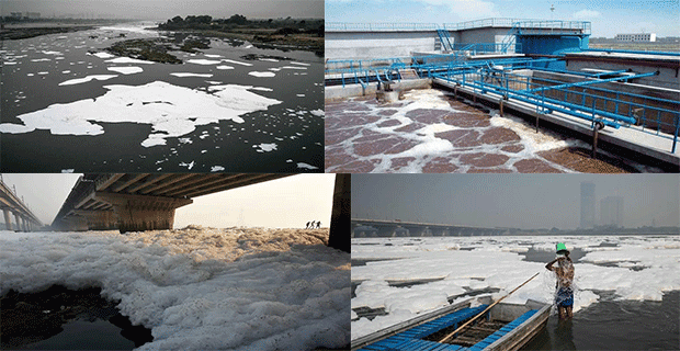 污水產(chǎn)生大量泡沫怎么辦？就用聚醚消泡劑解決